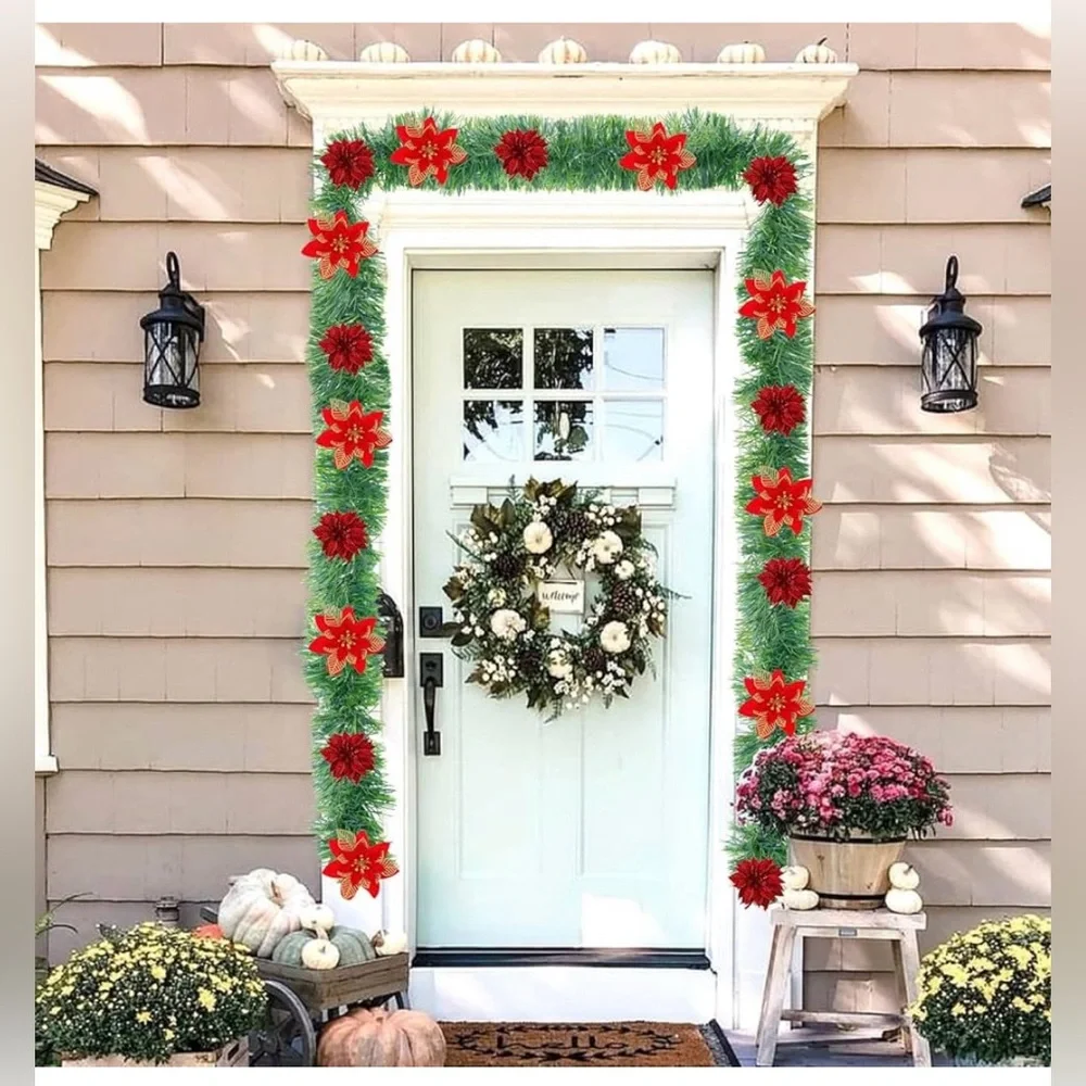 Christmas Garland 50 Foot Soft Non-Lit Artificial Greenery Indoor/Outdoor NEW